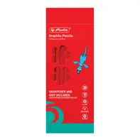 CREIOANE 2B HERLITZ 10 BUC, ASCUTITOARE SI MANSON ADERENT INCLUSE, MOTIV ALBINA, SECTIUNE ROTUNDA, MINA REZISTENTA ANTI-RUPERE 2.4MM