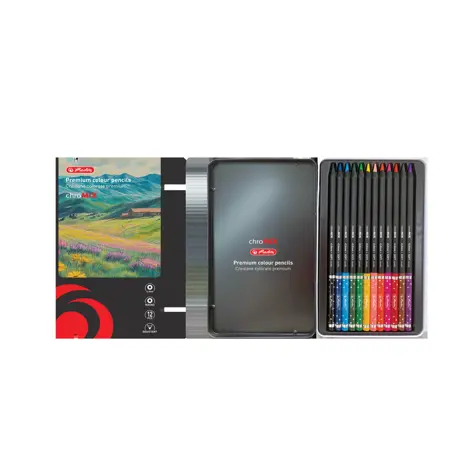 CREIOANE COLOR HERLITZ CUTIE METAL 12 BUC, ARTMATE, VOPSITE, SECTIUNE ROTUNDA, MINA 4MM