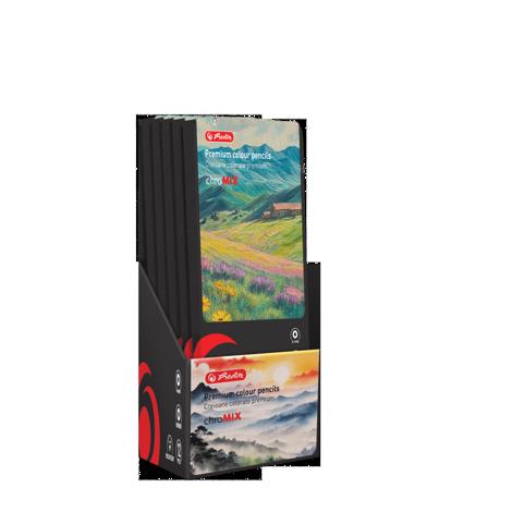 CREIOANE COLOR HERLITZ CUTIE METAL 12 BUC, ARTMATE, VOPSITE, SECTIUNE ROTUNDA, MINA 4MM