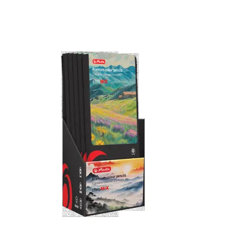CREIOANE COLOR HERLITZ CUTIE METAL 12 BUC, ARTMATE, VOPSITE, SECTIUNE ROTUNDA, MINA 4MM