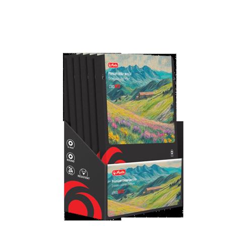 CREIOANE COLOR HERLITZ CUTIE METAL 24 BUC, ARTMATE, VOPSITE, SECTIUNE ROTUNDA, MINA 4MM