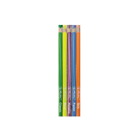 SET CADOU CREIOANE COLOR 5X12, 60 CULORI (CLASSIC, SKIN TONE, NEON, METALLIC, PASTEL), SECTIUNE TRIUNGHIULARA, MINA 3MM