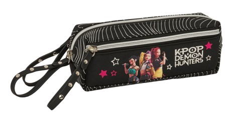 Penar K-Pop Demon Hunters Energy 3 compartimente cu banda elastica 22x8.5x6 cm
