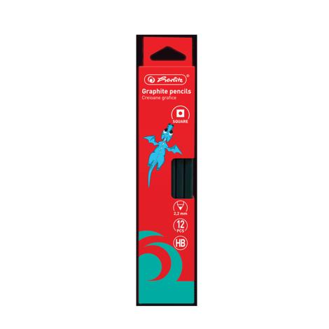 CREIOANE HB HERLITZ 12 BUC, CALITATE SUPERIOARA, SECTIUNE PATRATA, MINA 2.2MM