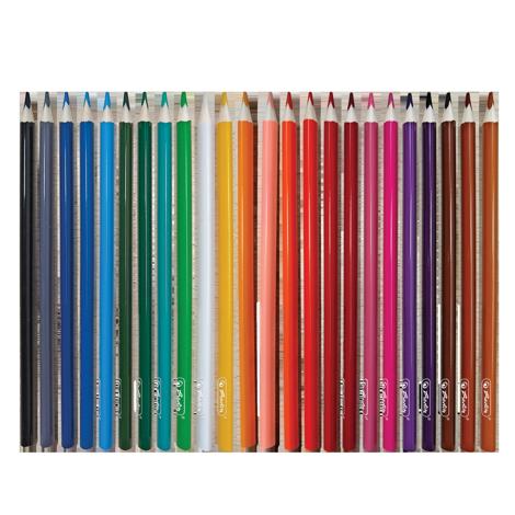 CREIOANE COLOR HERLITZ ULTRA SOFT 24 BUC, SECTIUNE TRIUNGHIULARA, MINA 3.3MM