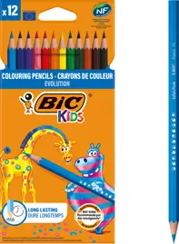 Creioane colorate Evolution, 12 culori
