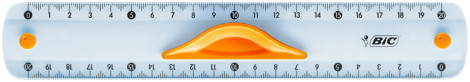Set geometrie - rigla dubla 20 cm, echer 60º si raportor 180º, blister