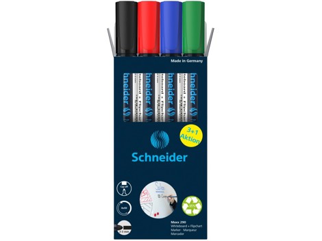 Marker whiteboard +flipchart 290 Schneider 4/set