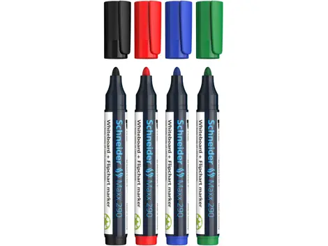 Marker whiteboard +flipchart 290 Schneider 4/set