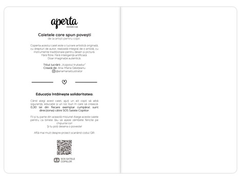 Caiet A5 48file 80g Vulpoiul trubadur foi veline Aperta
