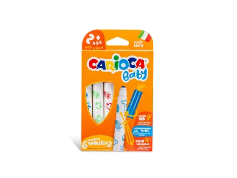 Carioca Baby Marker 2+ , set 6 culori