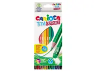 Creioane color cu guma Tita Erasable Carioca