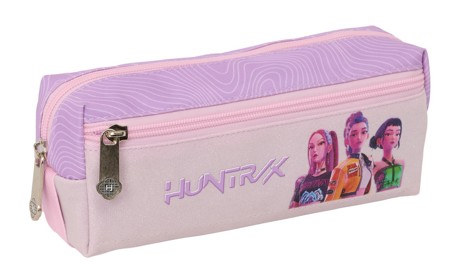 Penar fete K-Pop Demon Hunters Iconic 3 compartimente cu banda elastica 22x8.5x6 cm