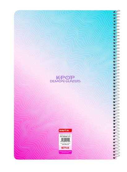 Notebook A4 K-Pop Demon Hunters Stationery 80 file 21.5x31x1 cm