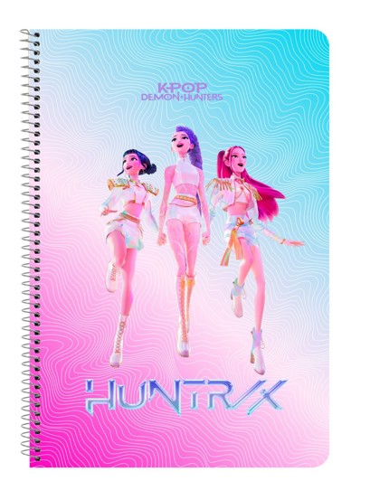 Notebook A4 K-Pop Demon Hunters Stationery 80 file 21.5x31x1 cm