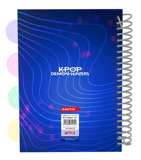 Bloc notes A5 K-Pop Demon Hunters Stationery 14.8x2.1 cm