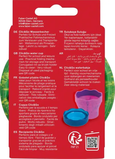CUTIE APA CLICK&GO DINOZAURI VERDE MARMORAT FABER-CASTELL