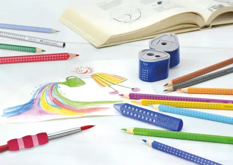 CREIOANE COLORATE 12 CULORI GRIP 2001 FABER-CASTELL