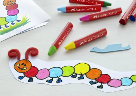 CREIOANE CERATE 24 CULORI JUMBO CUTIE PLASTIC FABER-CASTELL