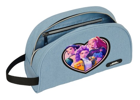 Borseta cosmetica K-Pop Demon Hunters HuntriX adaptabila la troler 28x18x10 cm