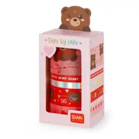 BANDA ADEZIVA-TAPE BY TAPE - SET OF 5 PAPER STICKY TAPES -TEDDY BEAR