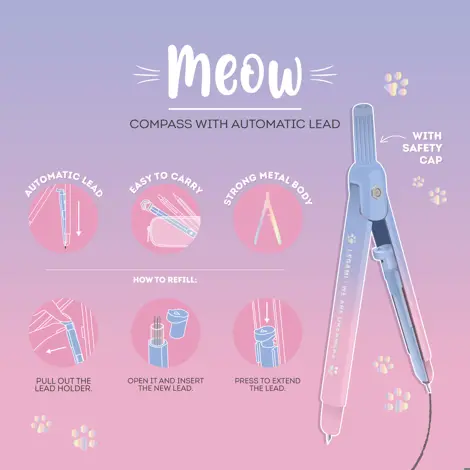 COMPAS MEOW KITTY LEGAMI