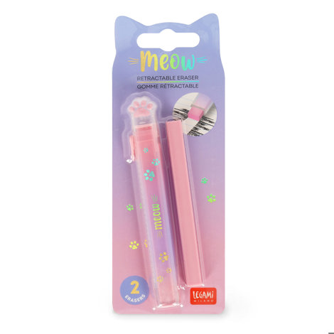 RADIERA RETRACTABILA MEOW KITTY LEGAMI