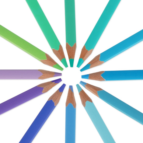 SET 12 CREIOANE COLORATE LIVE COLOURFULLY OCEAN PALETTE LEGAMI