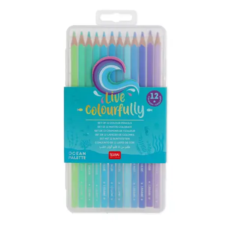 SET 12 CREIOANE COLORATE LIVE COLOURFULLY OCEAN PALETTE LEGAMI