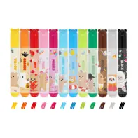 SET 12 MARKERE TEDDY FRIENDS TEDDY BEAR LEGAMI