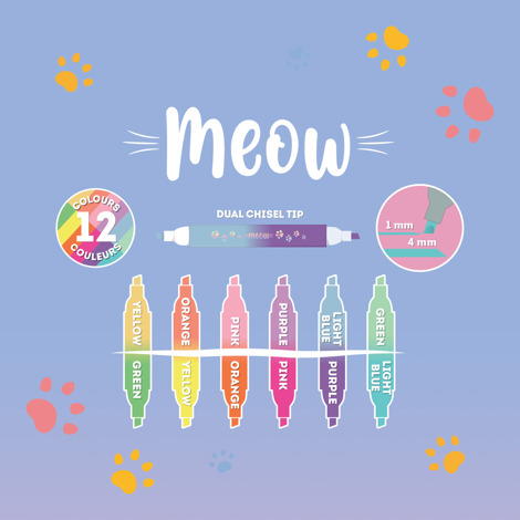 SET 6 EVIDENTIATOARE MEOW KITTY LEGAMI