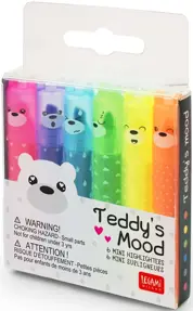 SET 6 EVIDENTIATOARE TEDDY'S MOOD TEDDY BEAR LEGAMI