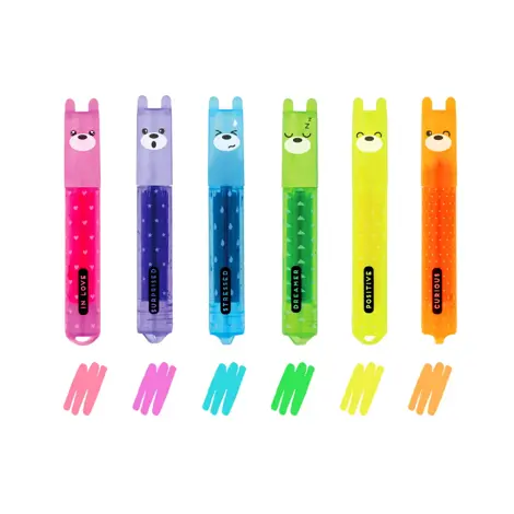 SET 6 EVIDENTIATOARE TEDDY'S MOOD TEDDY BEAR LEGAMI