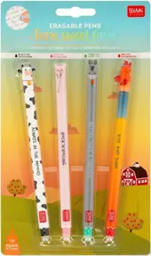 SET 4 PIXURI CU GEL FARM SWEET FARM COW + PIGGY + DONKEY + ROOSTER LEGAMI
