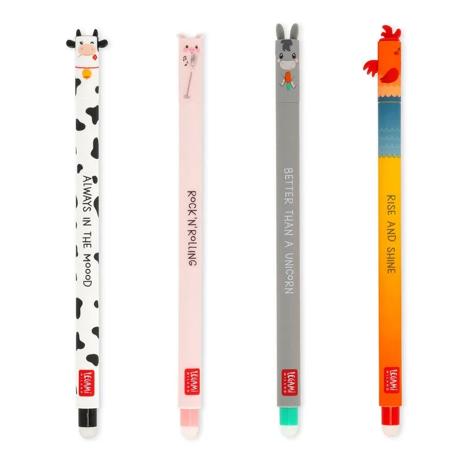 SET 4 PIXURI CU GEL FARM SWEET FARM COW + PIGGY + DONKEY + ROOSTER LEGAMI