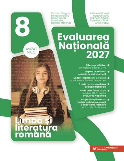 Limba si literatura romana. Evaluarea Nationala 2027. Clasa a VIII-a