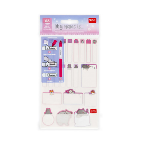 SET 66 DE ETICHETE ADEZIVE MY NAME IS KITTY LEGAMI