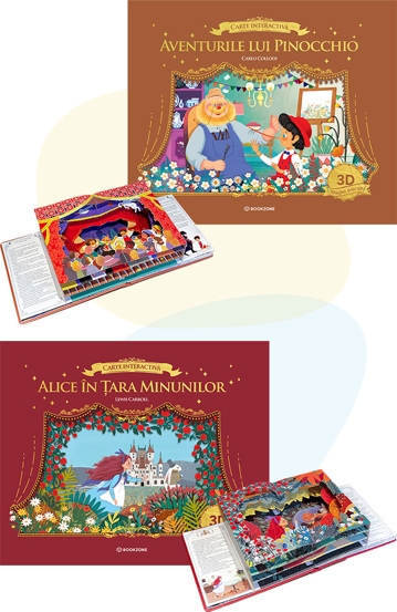 Pachet Alice si Pinocchio, editii POP-UP 