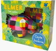 Elmer: set carte+jucărie