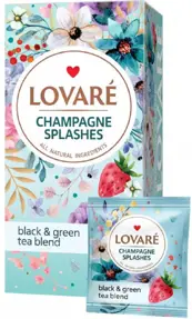 Ceai Lovare Champagne Splashes, cutie cu pliculete 24x2g