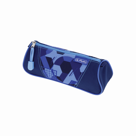 Penar tip etui triunghiular, dimensiune 21.5 x 7 x 8 cm, motiv Blue Goal