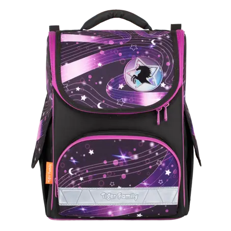 Ghiozdan neechipat Nature Quest Lite, dimensiune 35 x 31 x 19 cm, motiv Unicorn Rhythm