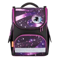 Ghiozdan neechipat Nature Quest Lite, dimensiune 35 x 31 x 19 cm, motiv Unicorn Rhythm