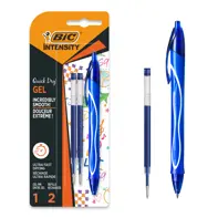 Roller gel Intensity Quick Dry - 1 roller albastru + 2 rezerve Bl/3