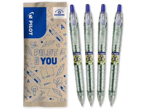 FLOW PACK B2P ECOBALL 1.0 ALBASTRU 4/SET PILOT