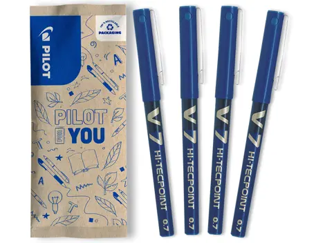 FLOW PACK V7 HI-TECPOINT ALBASTRU 4/SET PILOT