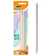 Creion grafit Evolution Pastel cu radiera Bl/5