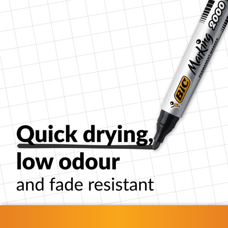 Marker permanent 2000 negru P/2