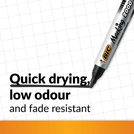 Marker permanent 2000 negru P/2