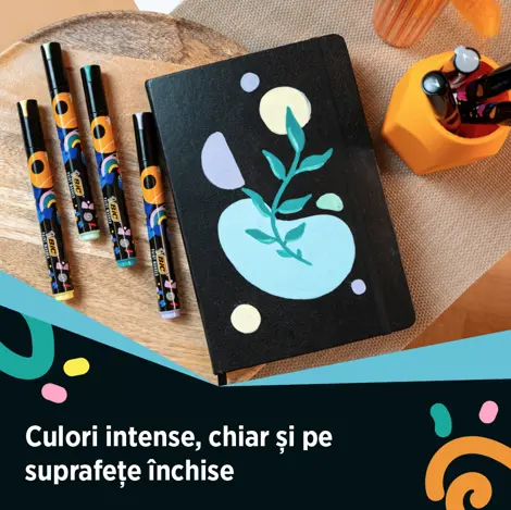 Markere cu vopsea BIC Intensity cut/4